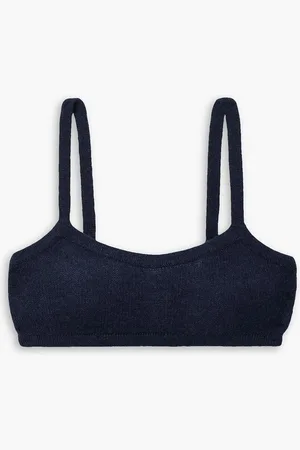 Khaite Vara cashmere bra top - Blue