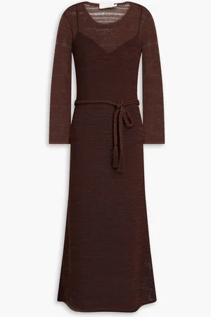 ZIMMERMANN Knitted midi dress - Brown