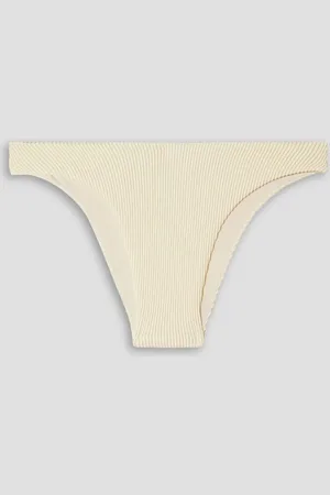 Haight Leila ribbed bikini briefs - White