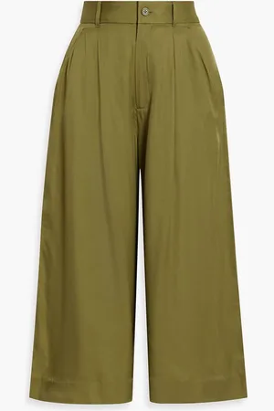 Equipment Lilie satin culottes - Green