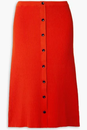 Proenza Schouler Ribbed-knit midi skirt