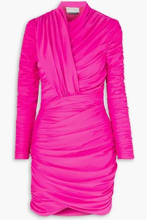 AZ FACTORY Ester Manas draped stretch-jersey mini dress - Pink