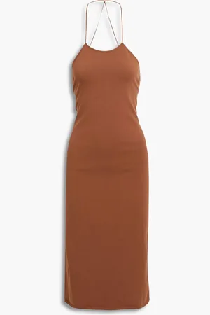 Zeynep Arcay Stretch-jersey halterneck midi dress