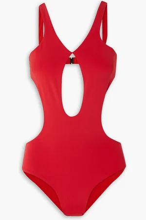 Maximilian Streamline cutout swimsuit