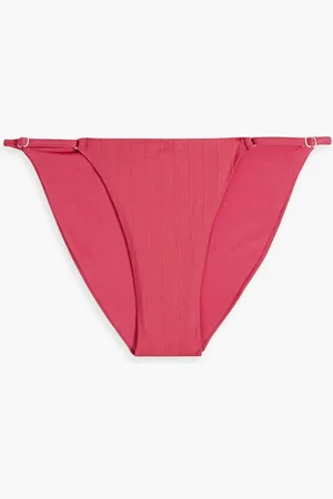 ONIA Ribbed low-rise bikini briefs - Orange