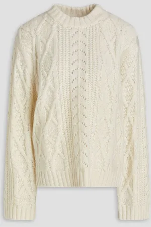 Holzweiler Baharia cable-knit sweater - White