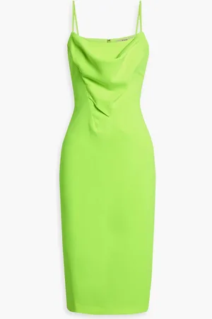 ET OCHS Natalie draped crepe dress - Green