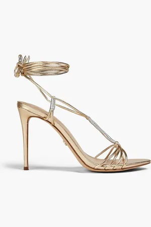 Sam Edelman Safiya two-tone metallic faux leather sandals - Metallic