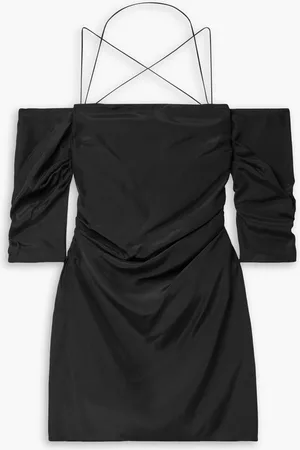 GAUGE81 Samaca off-the-shoulder gathered silk mini dress