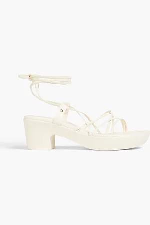 Ancient Greek Sandals Esperida faux leather platform sandals - White