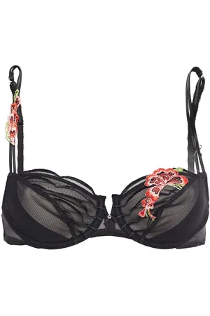 Wacoal Embroidered stretch-tulle underwired bra