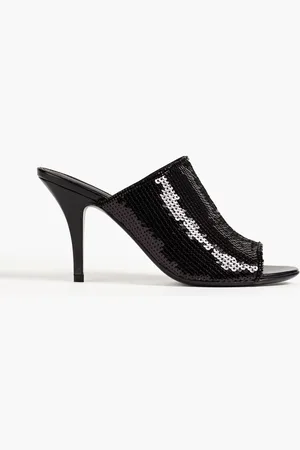 Salvatore Ferragamo Janine embellished suede mules