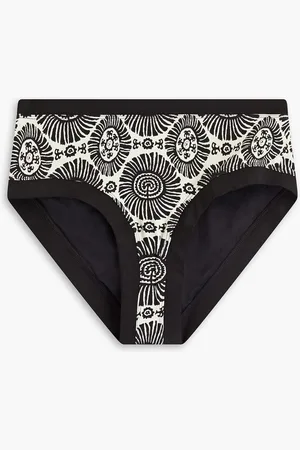 Solid The Scottie printed high-rise bikini briefs
