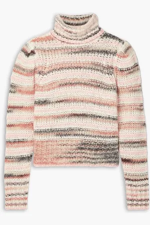 A.L.C. Selina striped knitted turtleneck sweater - Pink