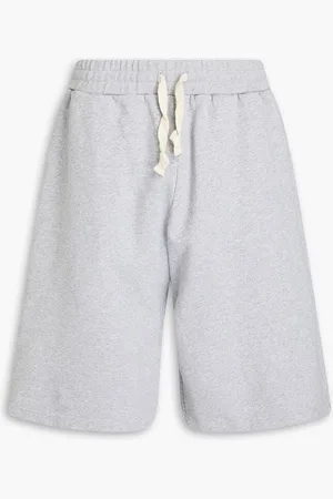 STUDIO NICHOLSON Damon cotton-fleece drawstring shorts - Gray