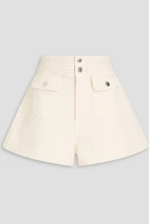 VERONICA BEARD Yandell denim shorts - White