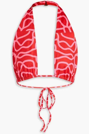 Agua by Agua Bendita Candela printed halterneck bikini top