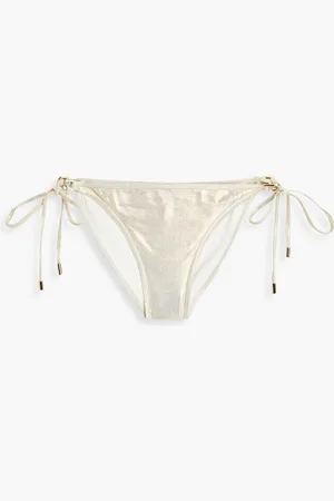 Melissa Odabash Metallic low-rise bikini briefs - Metallic