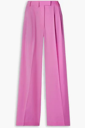 Christopher John Rogers Pleated wool wide-leg pants