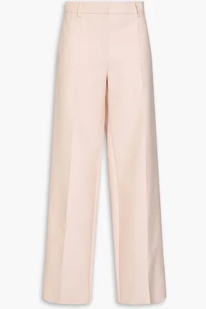 MAGDA BUTRYM Grain de poudre silk wide-leg pants - Pink