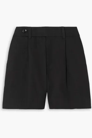 Proenza Schouler Pleated cotton and linen-blend shorts