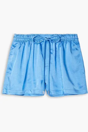 A.L.C. Ryan hammered-satin shorts - Blue
