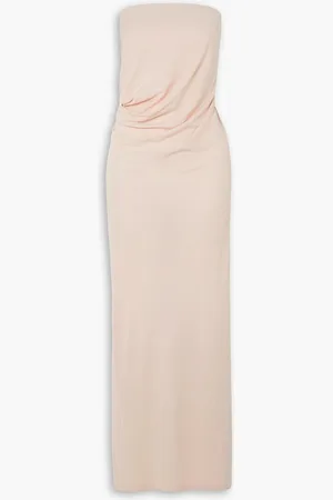 CHRISTOPHER ESBER Strapless gathered jersey maxi dress - Pink