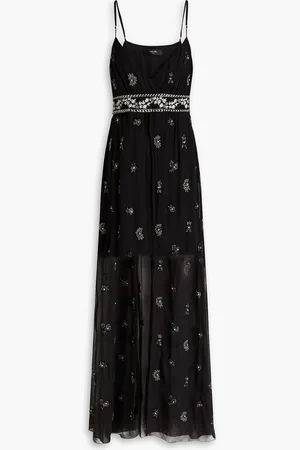 AMIRI Embellished silk-chiffon maxi dress