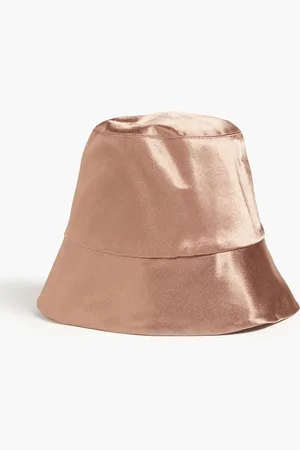 EUGENIA KIM Metallic satin bucket hat - Neutral