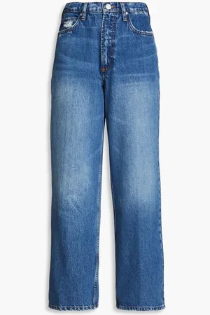 Frame Le Pixie high-rise wide-leg jeans - Blue