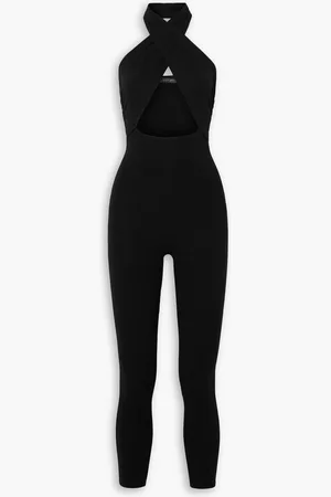 Zeynep Arcay Cutout stretch-jersey halterneck jumpsuit