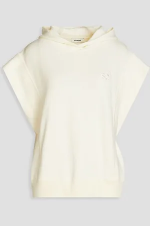 Sandro Knitted hooded vest - White