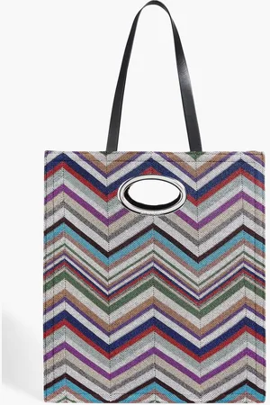 Missoni Metallic wool-blend tote