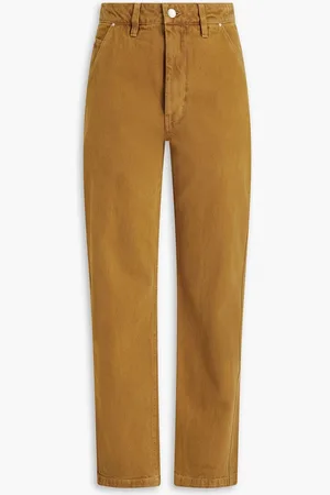ALEX MILL Thompson high-rise straight-leg jeans - Brown