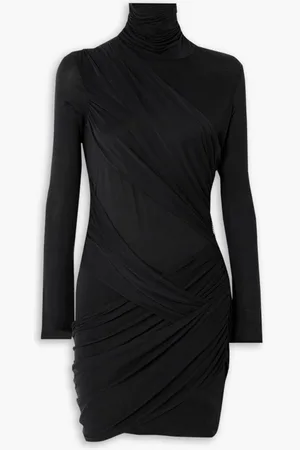 GAUGE81 Kores draped stretch-jersey turtleneck mini dress
