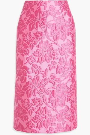 EMILIA WICKSTEAD Brocade midi skirt
