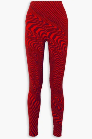 Aztech Ed Curtis jacquard-knit leggings - Red