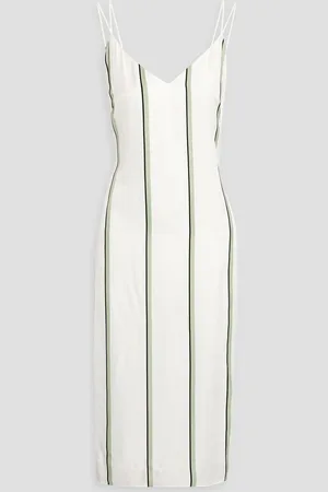 Equipment Aita striped satin dress