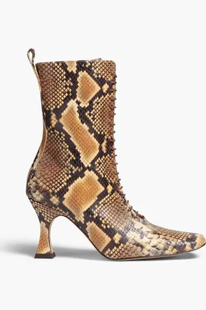 Miista Yana snake-effect leather ankle boots