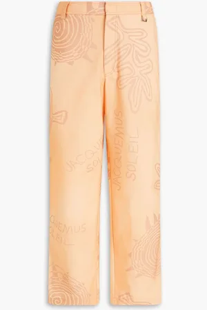 Jacquemus Banho printed cotton-canvas pants - Orange