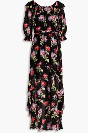 Diane von Furstenberg Floral-print georgette dress
