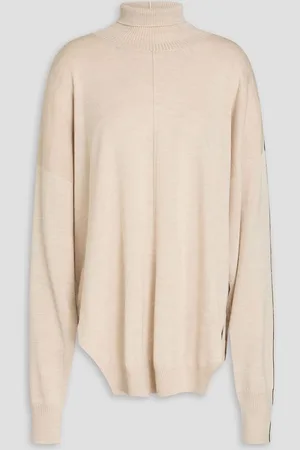 Peter Do Merino wool and silk-blend turtleneck sweater - White