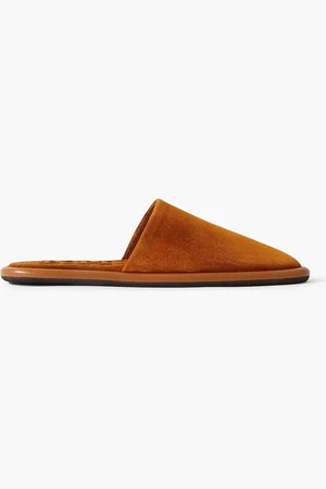 Khaite Monaco suede slippers - Brown