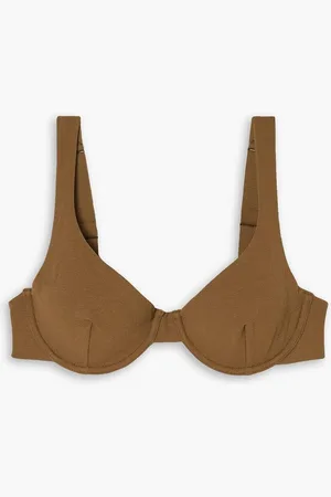 MATTEAU Crinkled underwired bikini top