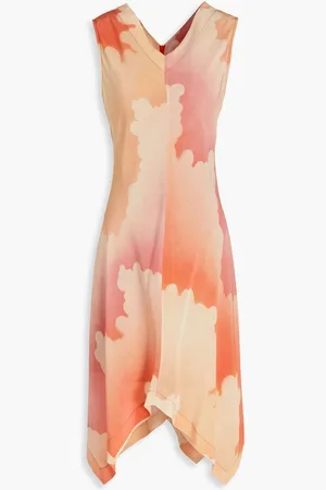 Paul Smith Printed silk midi dress - Pink
