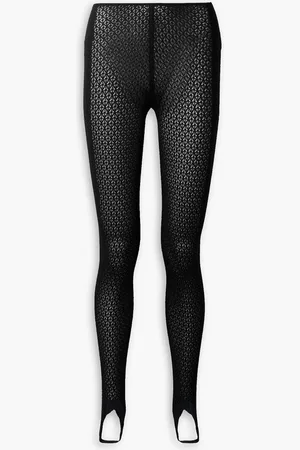 Khaite Nepala crochet-knit stirrup leggings