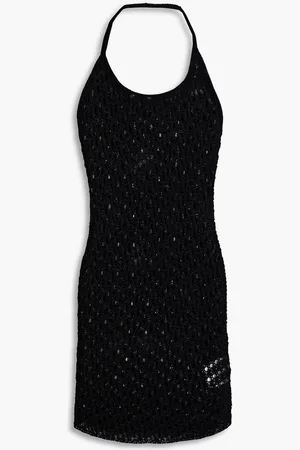 1017 ALYX 9SM Crocheted cotton-blend halterneck mini dress