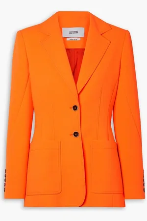 Christopher John Rogers Crepe blazer - Orange