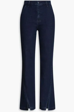 J Brand High-rise straight-leg jeans - Blue
