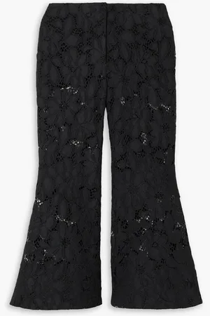 Proenza Schouler Cropped corded lace kick-flare pants